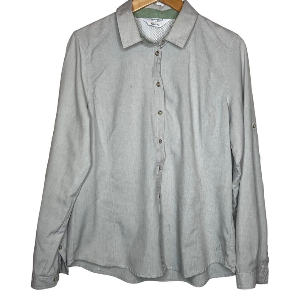 Orvis button down shirt size L insect shield